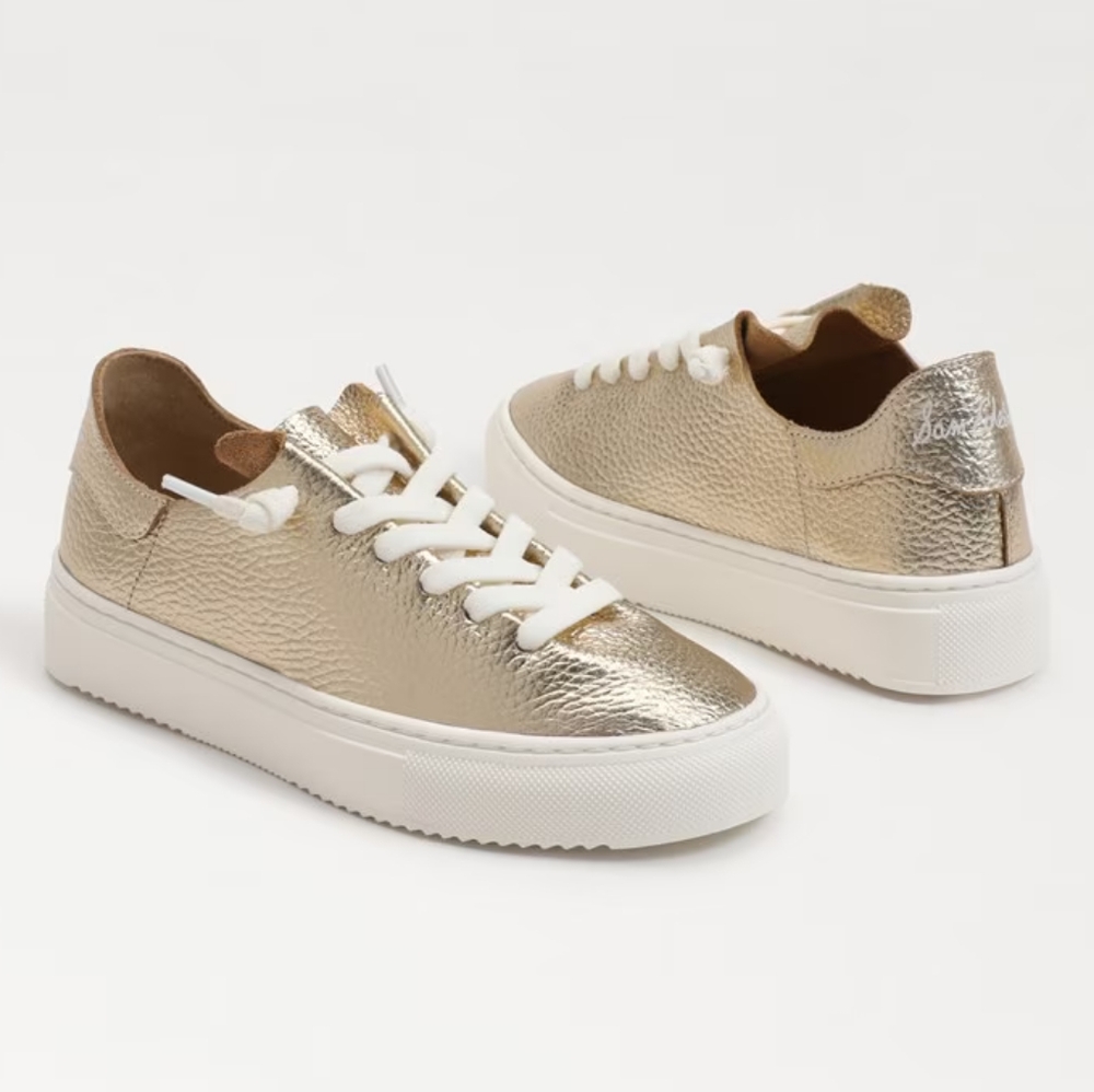Sam Edelman Kids Poppy Gold Sneaker, kids size 11M, EUC - Picture 2 of 7